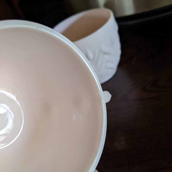 Pink Milk Glass Cups Mugs - Picture 6 of 6